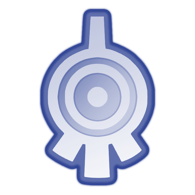 Indicateur d'activité XANA (bleu = veille, rouge = activité)
